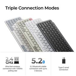 Keychron B6 Pro Full Size Productivity Keyboard, Black(Open Box)