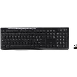 LOGITECH K270 Full Size Productivity Keyboard, Black