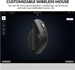 Keychron M6 Souris, PixArt 3950, 8 KHz Taux de rapport (M6S-A23)
