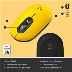 LOGITECH Pop Mouse - Blast Yellow