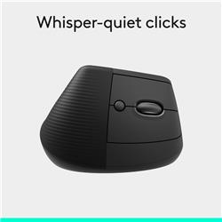 LOGITECH Lift Vertical Ergonomic Wireless Mouse (Graphite)