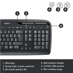 LOGITECH MK320 Wireless Desktop Combo French