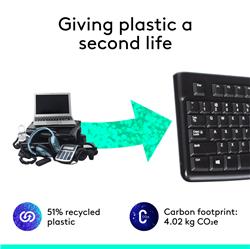 LOGITECH K120 USB Keyboard - French (920-002851)(Open Box)
