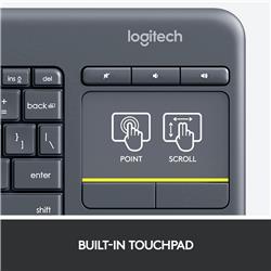 LOGITECH K400 Plus Wireless Touch Keyboard (French)