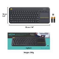LOGITECH K400 Plus Wireless Touch Keyboard (French)