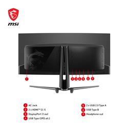 MSI MAG 341CQP QD-OLED 34" 21:9 UWQHD, 175Hz 0.03ms Curved Monitor