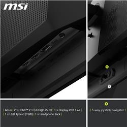 MSI MAG 321UP QD-OLED 32" 16:9 UHD, 165Hz 0.03ms Monitor(Open Box)