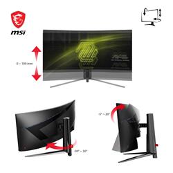 MSI MAG 345CQR 34" UWQHD 3440x1440 Curved VA 180Hz 1ms Gaming Monitor(Open Box)