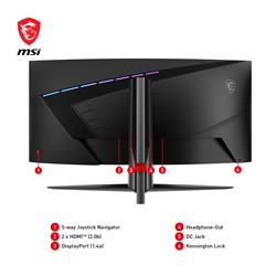 MSI MAG 345CQR 34" UWQHD 3440x1440 Curved VA 180Hz 1ms Gaming Monitor(Open Box)