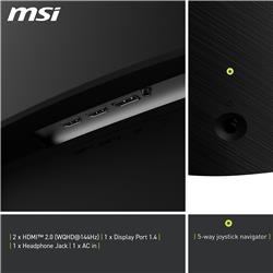 MSI MAG 32CQ6F 32" WQHD incurvé Rapid VA 180 Hz 0,5 ms Moniteur de jeu