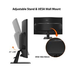 GIGABYTE GS32QCA 31.5" QHD Curved VA 180Hz 1ms (MPRT) Gaming Monitor