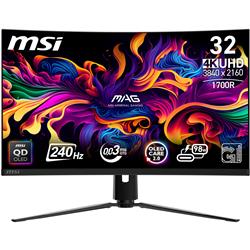 MSI MPG 321CURX QD-OLED 32" 16:9 UHD, 240Hz 0.03ms Curved Monitor, AI