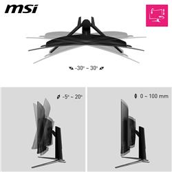 MSI MPG 321CURX QD-OLED 32" 16:9 UHD, 240Hz 0.03ms Curved Monitor, AI