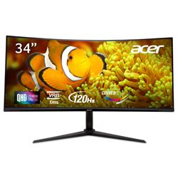 Acer Nitro 34" WQHD 3440 x 1440 incurvé VA 120 Hz 1 ms Moniteur de jeu
