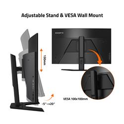 GIGABYTE G32QC A-SA - Moniteur de jeu VA incurvé de 32 po