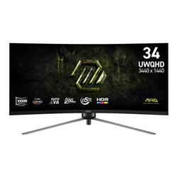 MSI MAG 34" 3440 x 1440 UWQHD Rapid VA 200Hz Gaming Monitor