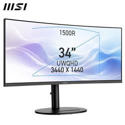 MSI Modern MD342CQP 34" UWQHD Curved VA 120Hz 1ms Office Monitor