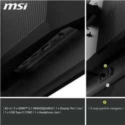 MSI MAG 271QPX QD-OLED E2 27" 16:9 QHD, 240Hz 0.03ms Monitor