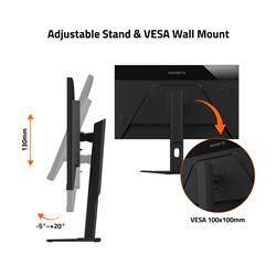 Gigabyte M27UA 27" UHD 3840x2160 SS IPS 160Hz 1ms MPRT Gaming Monitor(Open Box)