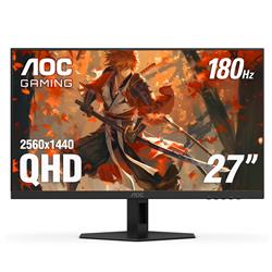 AOC 27" QHD 2560x1440 VA 180Hz 0.5ms (MPRT) Gaming Monitor