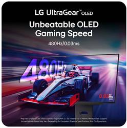 LG UltraGear 27" QHD 2560x1440 OLED 480Hz 0.03ms Gaming Monitor