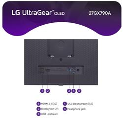LG UltraGear 27" QHD 2560x1440 OLED 480Hz 0.03ms Gaming Monitor