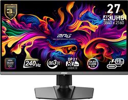 MSI MPG 272URX QD-OLED 27" 16:9 UHD, 240Hz 0.03ms Monitor, DP2.1a, AI
