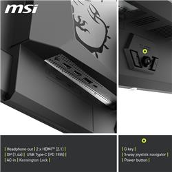 MSI MAG 272QP QD-OLED X50  2560 x 1440 QD-OLED 500Hz Gaming Monitor
