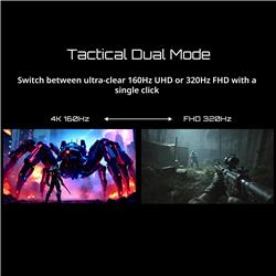GIGABYTE – M27UP ICE – Moniteur gaming Dual Mode SS IPS 27"
