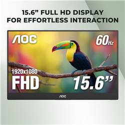 AOC FHD 1920 x 1080  IPS 60Hz USB-C 60 Hz Portable Moniteur