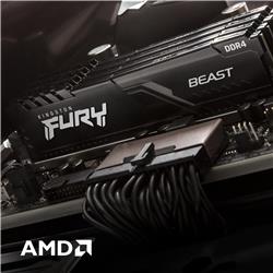 Kingston FURY Beast 16GB (2x8GB) DDR4 3600MHz CL17 UDIMM