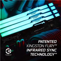Kingston FURY Beast RGB 64 Go (2x32 Go) DDR5 5600 MHz CL36 UDIMM