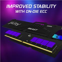 Kingston FURY Beast RGB 32GB (2x16GB) DDR5 6000MHz CL30 UDIMM