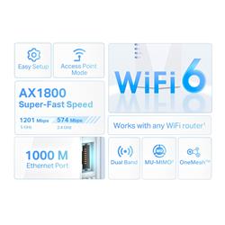 TP-Link (RE600X) - AX1800 Wi-Fi 6 Range Extender