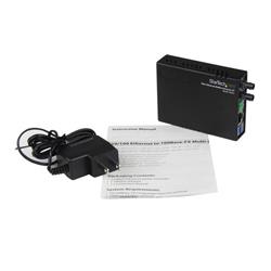 STARTECH 10/100 Fiber to Ethernet Media Converter Multi Mode ST 2 km