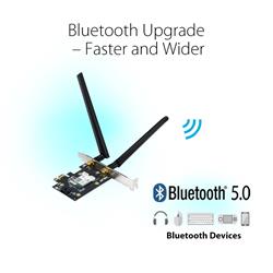 ASUS (PCE-AX3000) - Adaptateur avec 2 antennes externes Wi-Fi 6
