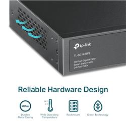 TP-Link (TL-SG1428PE) Commutateur intelligent simple Gigabit 28 ports