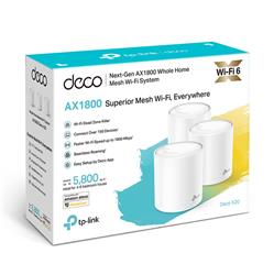 TP-Link (Deco X20) (3-pack) AX1800 Whole Home Mesh Wi-Fi System