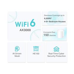 TP-Link (Deco X50(3-Pack)) AX3000 Whole Home Mesh WiFi 6 System 3 Pack