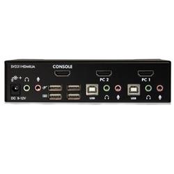 StarTech.com - Commutateur KVM HDMI USB à 2 ports avec Audio et USB 2.0 - 2 x 1 - 2 x Mini HDMI Audio/Video numérique -