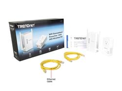 TRENDnet WiFi Everywhere Powerline 1200 AV2 Wireless Kit(Open Box)