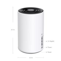 TP-Link (Deco XE75 (pack de 2)) - Système Wi-Fi 6E tri-bande maillé AXE5400 Bande 6 GHz MU-MIMO OFDMA 1,7 GHz Quad-Core