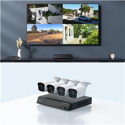 Reolink NVS8-5MB4 Smart PoE NVR System with 4 Cameras