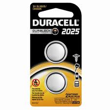 DURACELL 2025 3V Lithium Coin Cell Battery 2 Pack