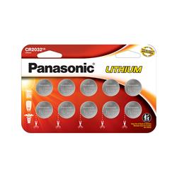 PANASONIC CR2032 3V Lithium Coin Cell Battery 10 Pack