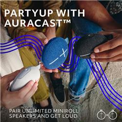 ULTIMATE EARS Miniroll Waterproof Bluetooth Speaker, Blue