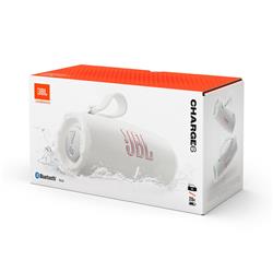 JBL Charge 6 Portable Speaker with removable strap, White
