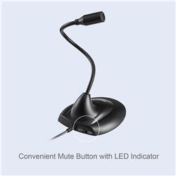 ADESSO Xtream M1 Omni-Directional USB Table Top Microphone, Black