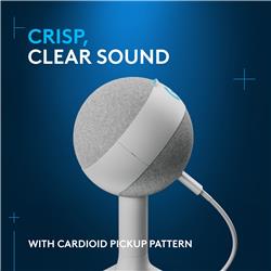 LOGITECH G Yeti Orb Condenser  LIGHTSYNC RGB Gaming Microphone, White