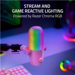 Razer Seiren V3 Chroma RGB USB Microphone - Quartz Pink